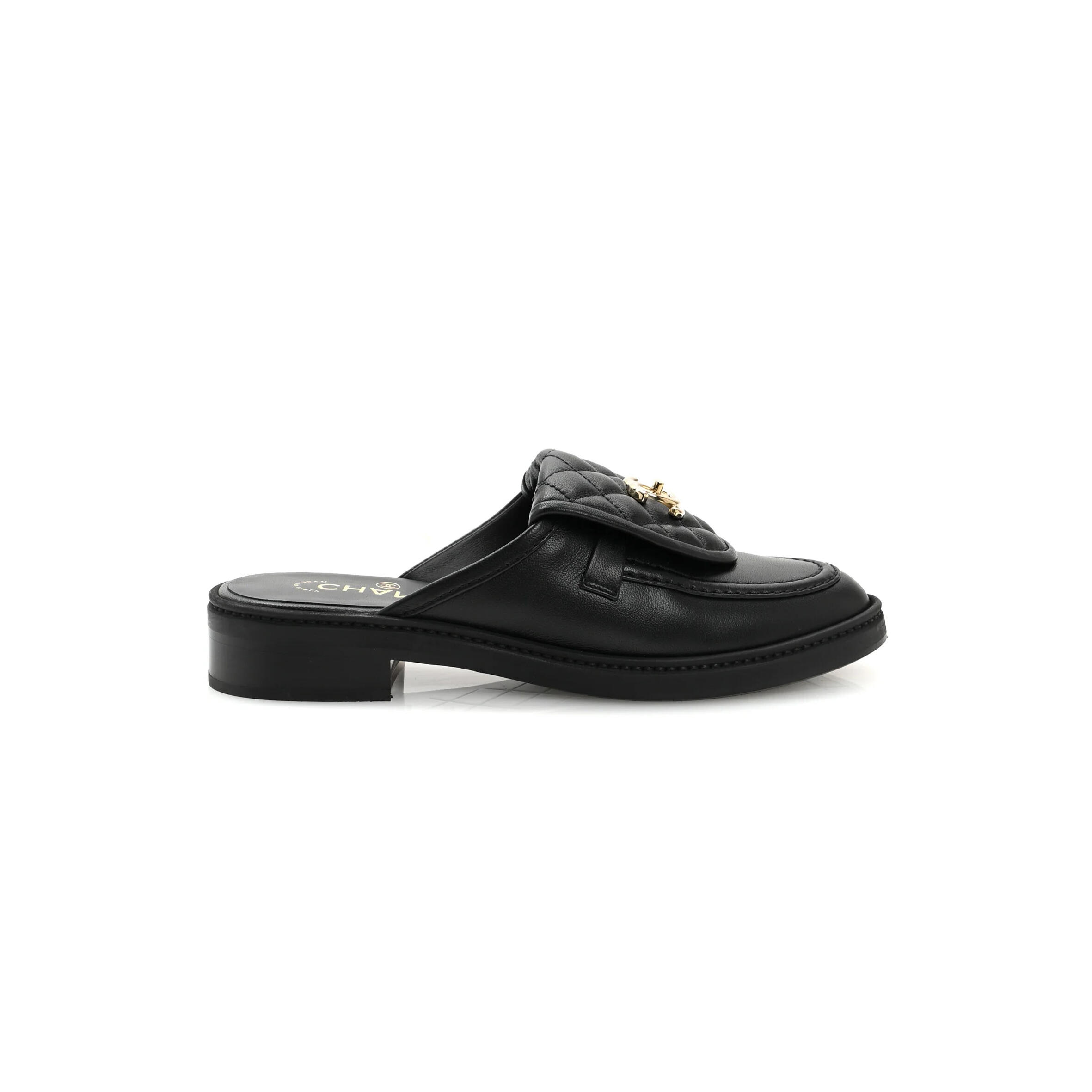 CHANEL QUILTED CC MULES G46120